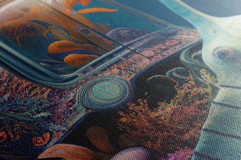 Stampa su tela – Chiocciola surrealista