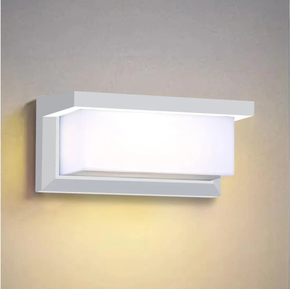 Brilagi - Applique da esterno LED RGBW BRICKY 1xE27/15W/230V bianco IP54