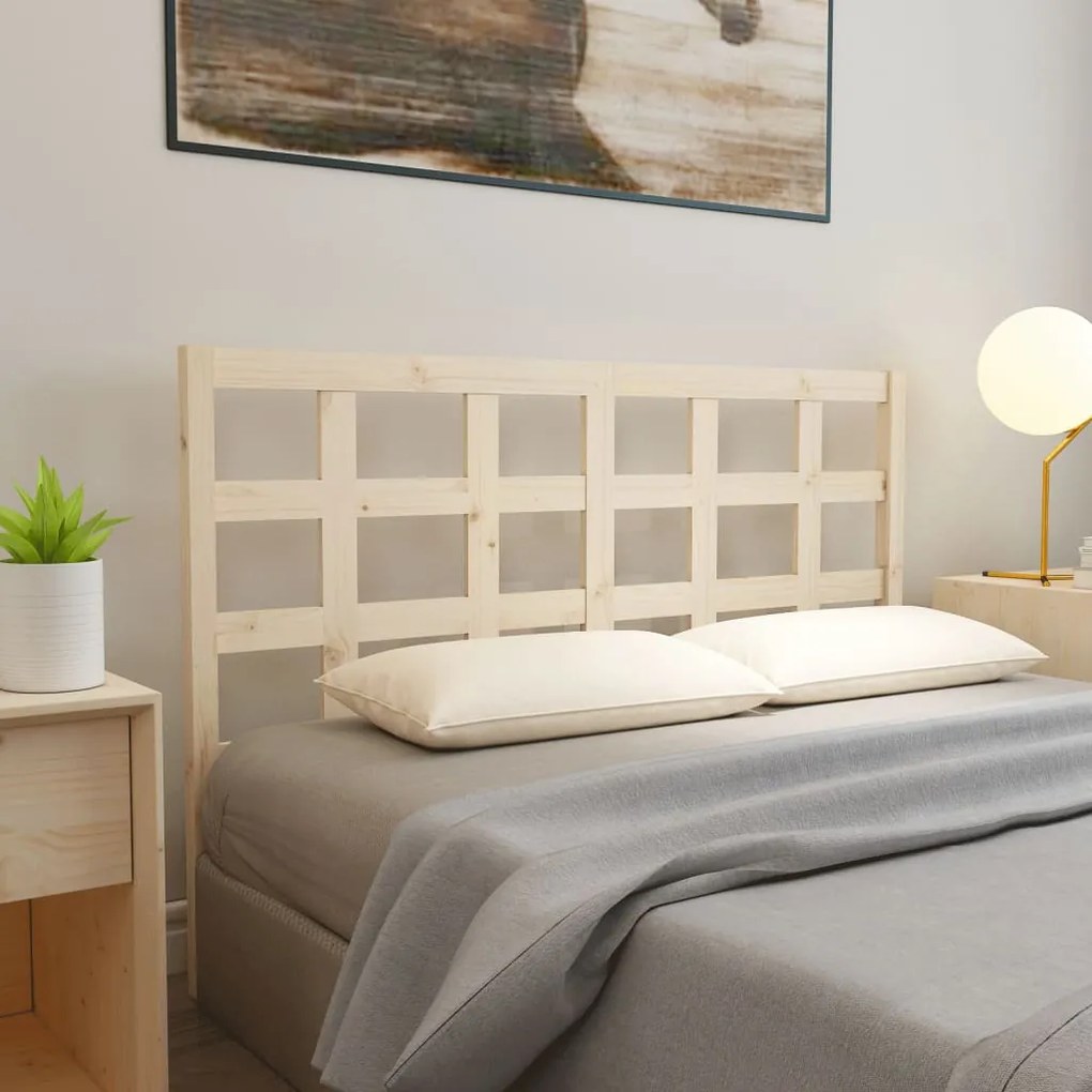Testiera Per Letto 156x4x100 Cm İn Legno Massello Di Pino /