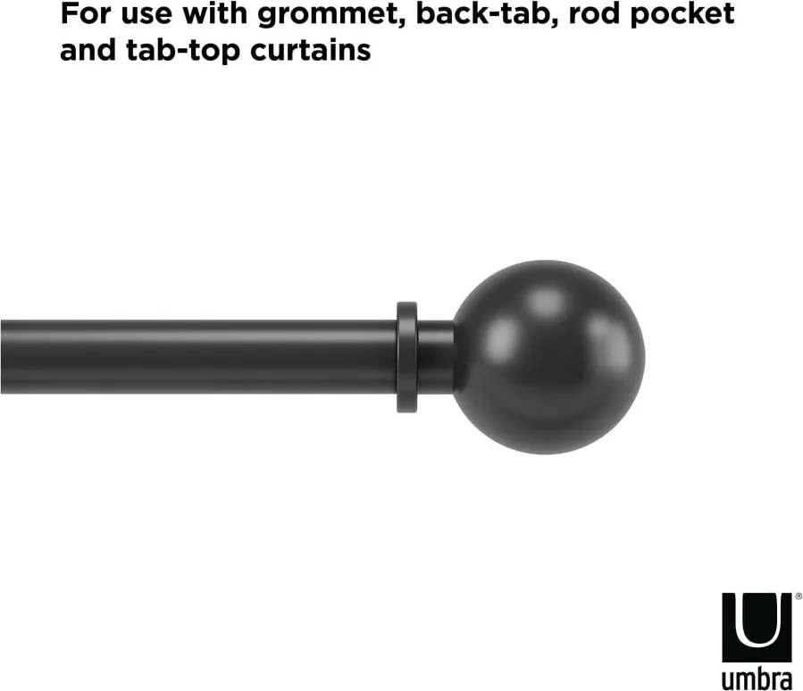 Mantovana estensibile in acciaio 183 - 366 cm Bolas - Umbra