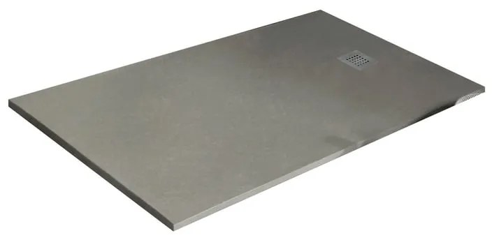 Piatto doccia in resina Strato crema L 100 x L 90 x H 2.4 cm opaco effetto pietra