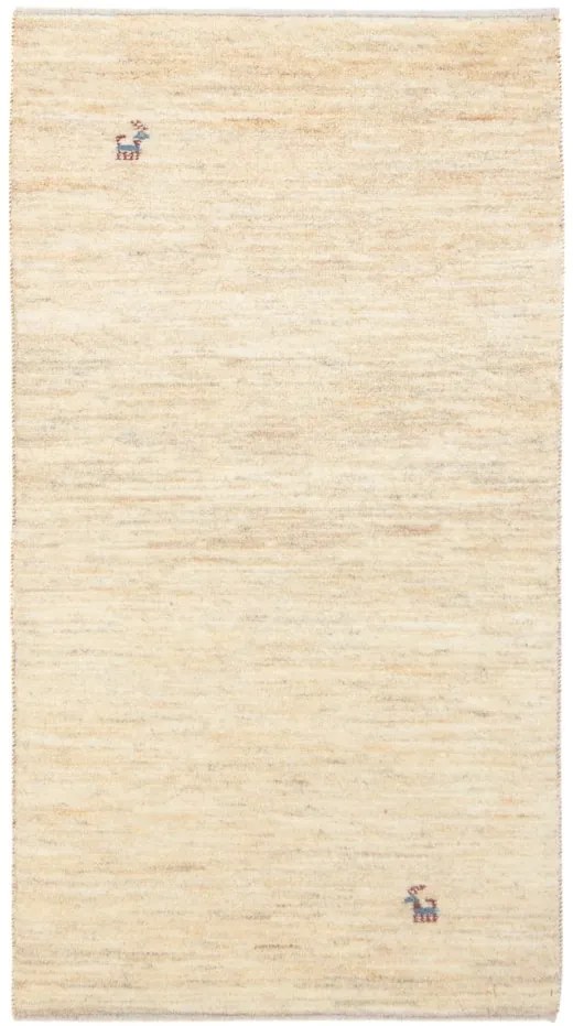 Gabbeh Tappeto 140x70 Beige (Iran) Annodato A Mano
