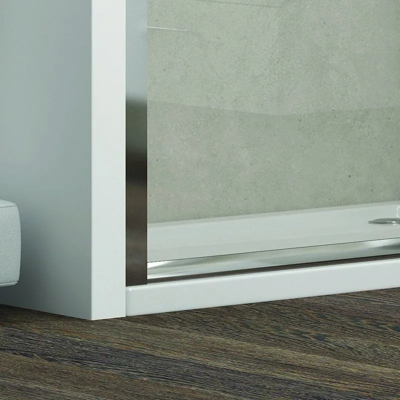 Doccia un lato 150cm  con un anta scorrevole vetro anticalcare KF5000 - KAMALU
