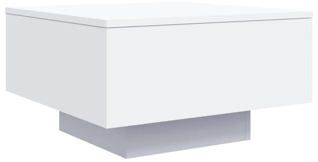 Tavolino da Salotto Bianco 55x55x31 cm in Legno Multistrato