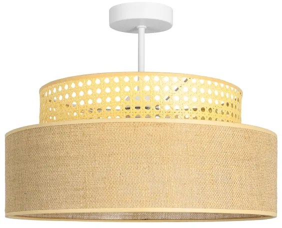 Lampadario a plafone BOHO 1xE27/60W/230V diametro 40 cm rattan