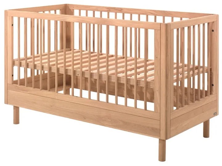 Lettino di colore naturale in rovere massiccio 70x140 cm Forrest – Vipack