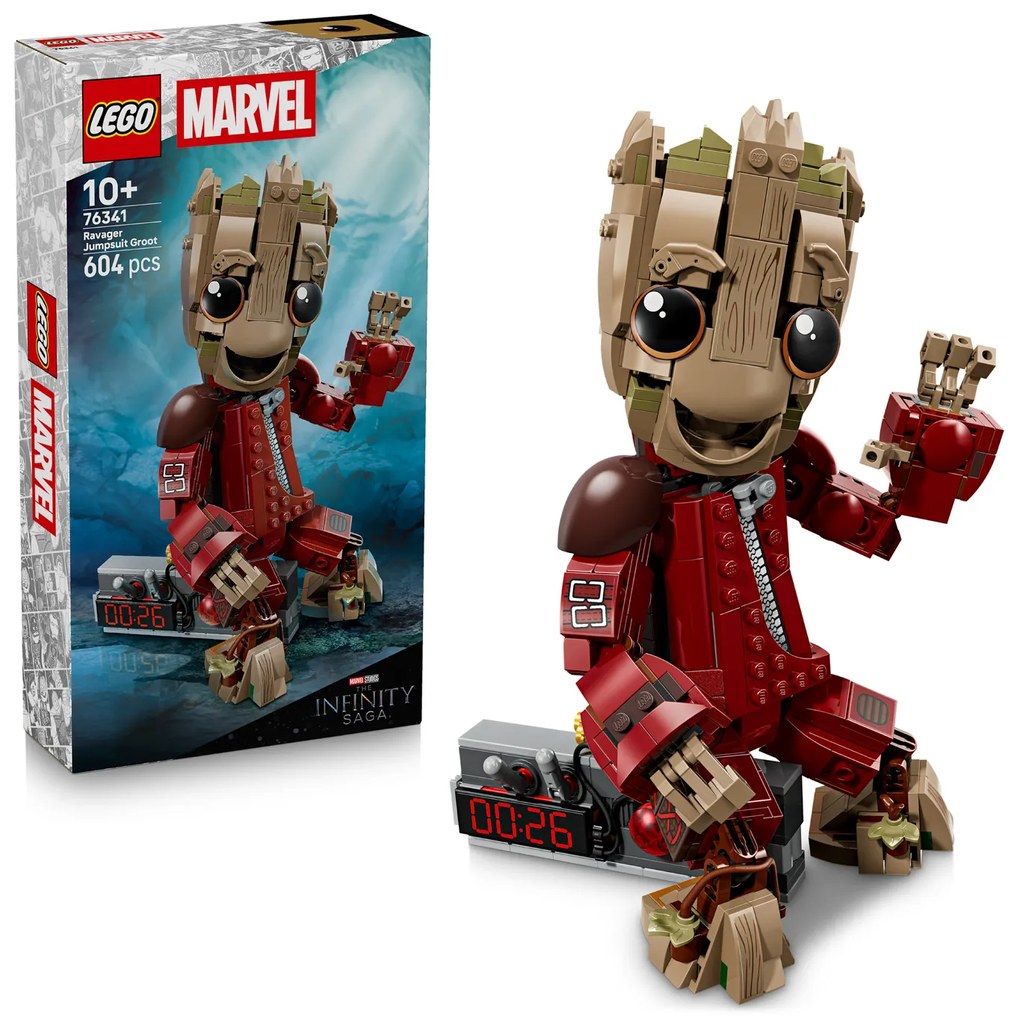 Groot in tuta da Ravager Lego Marvel