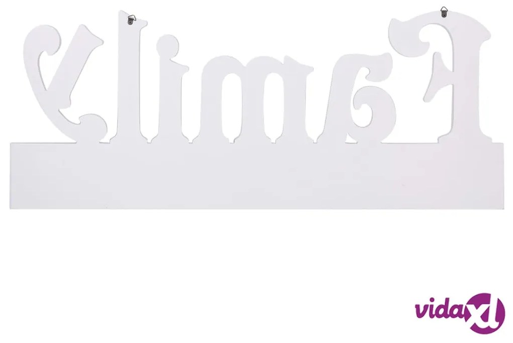 vidaXL Appendiabiti a Muro FAMILY 74x29,5 cm