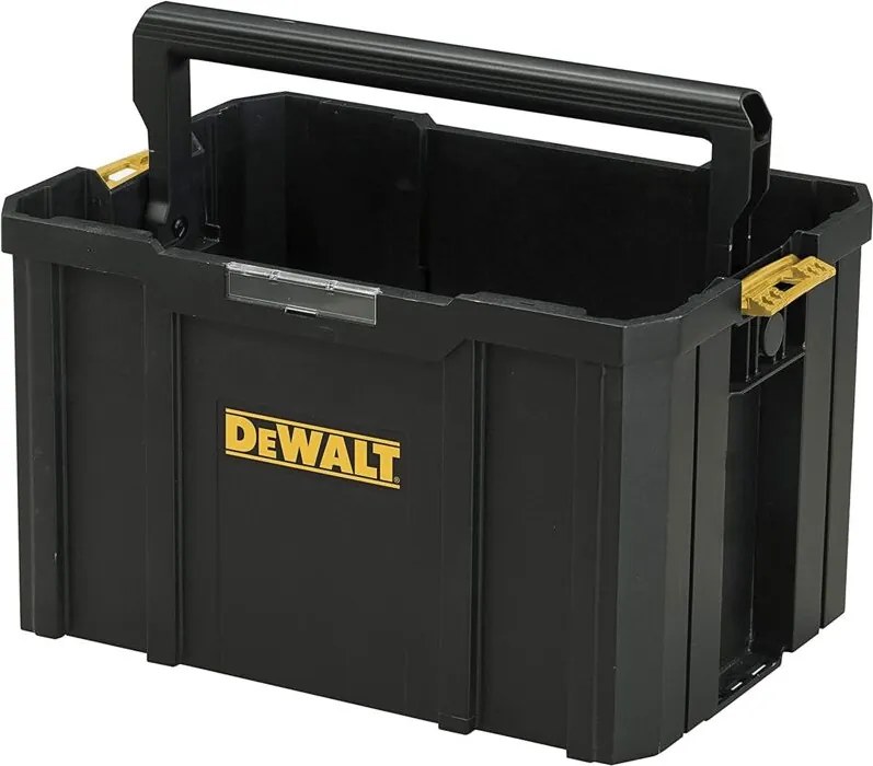 DEWALT DWST1-71228 TSTAK Cestello con Aperture Frontale per Accessibilità, Cerniere Laterali per Agganciarli a altri TSTAK, Ampio Volume, Dimensioni