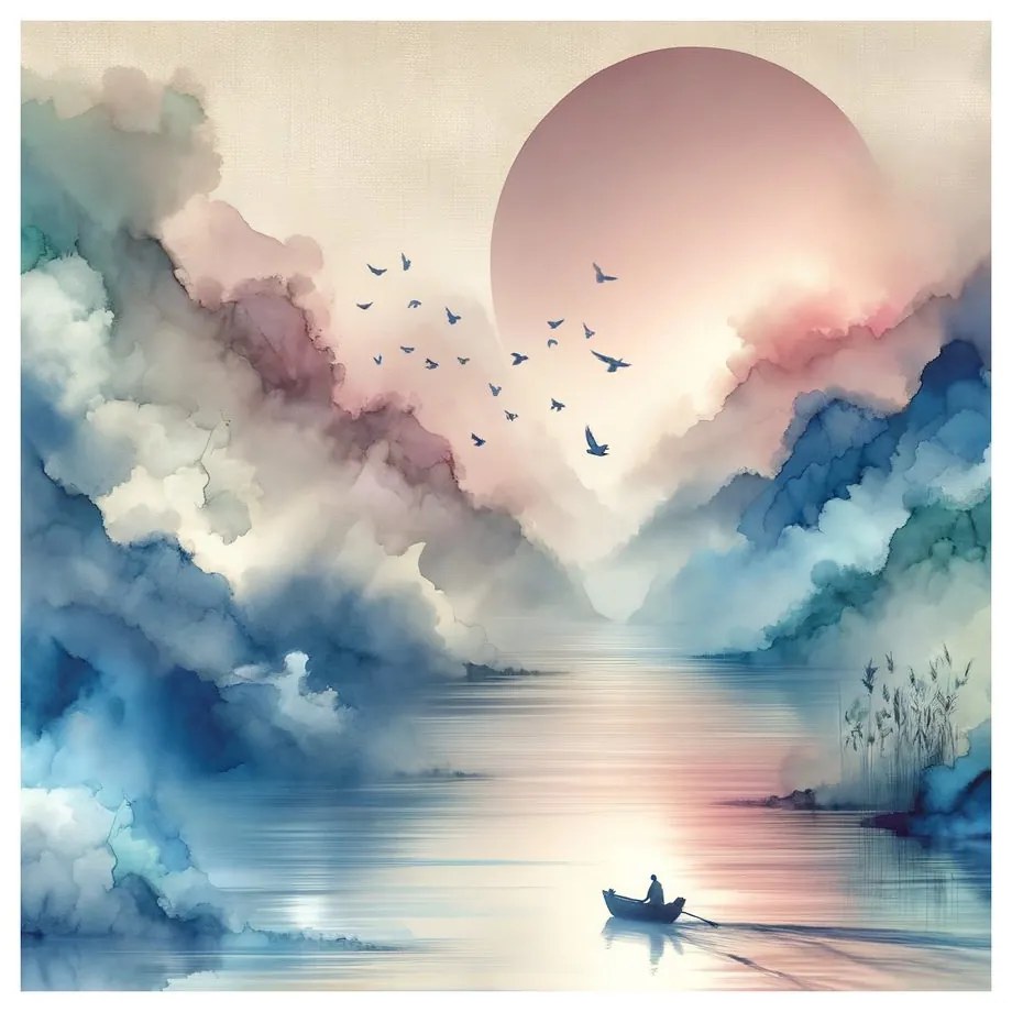 Quadro su tela – Tocco di cielo e terra