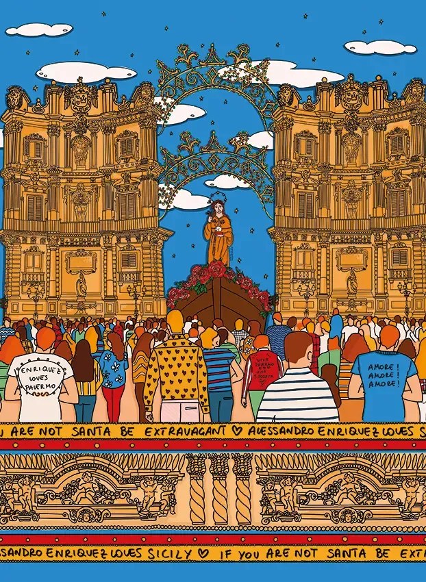 Jannelli & Volpi Carta da parati panoramica Santa Rosalia - 25544