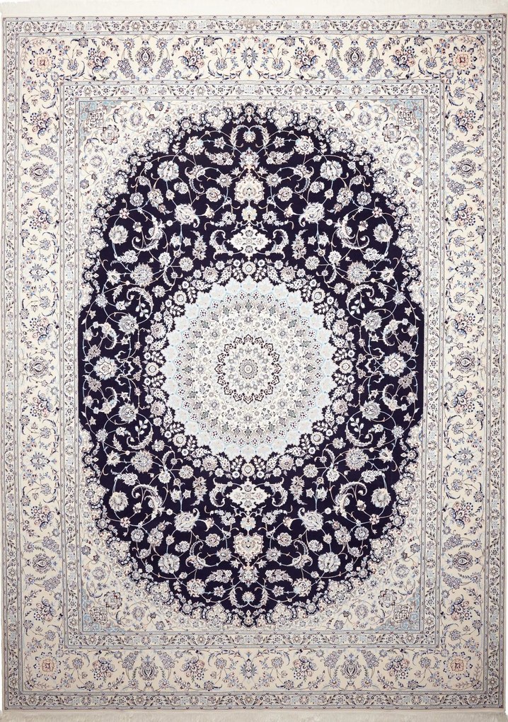 Nain Tappeto persiano 300x410 Blu (Iran) Annodato A Mano
