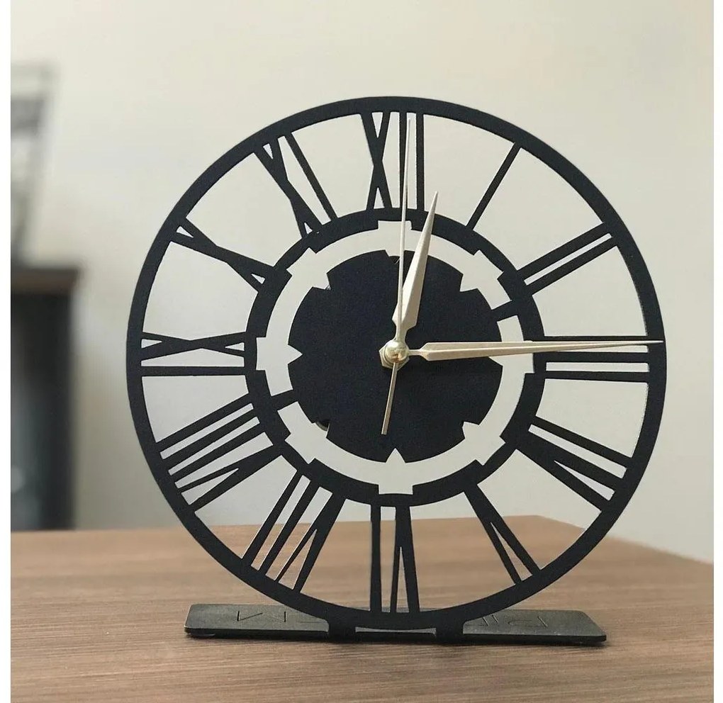 Orologio da tavolo 20 cm 1xAA nero