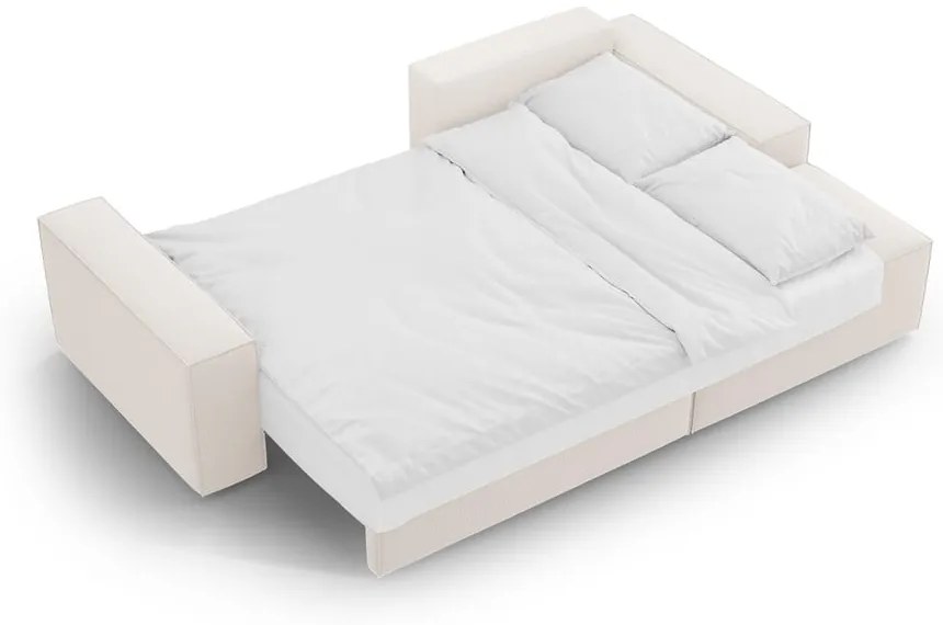 Divano letto angolare beige (angolo destro) Jodie - Micadoni Home