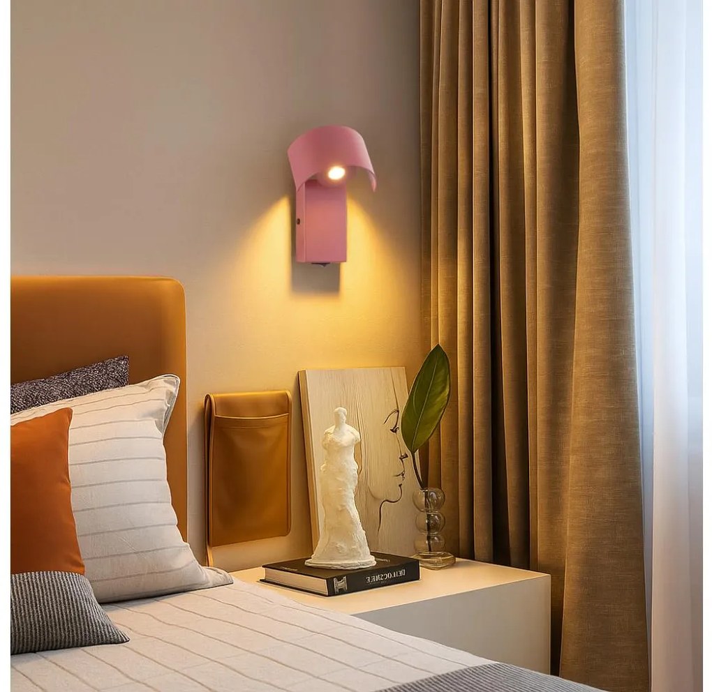 Brilagi - Applique a LED VASTO LED/3W/230V rosso bordeaux