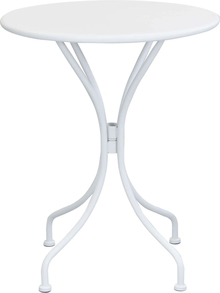 ROMANUS - set tavolo in metallo cm Ø 60 x 71h con 2 poltrone Romanus