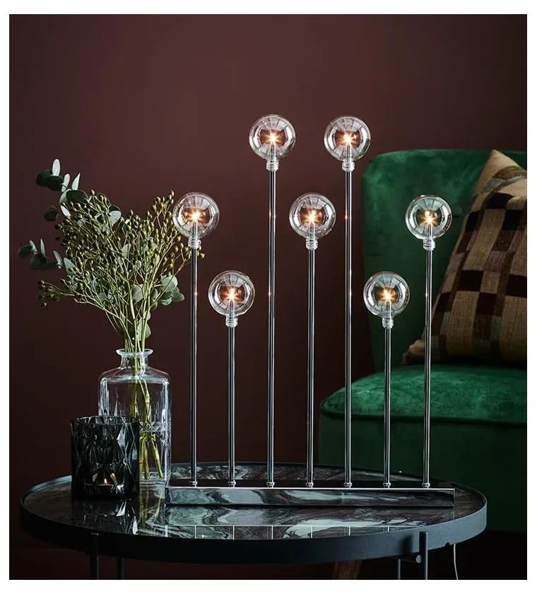 Candeliere di colore argento, altezza 50 cm Junior - Markslöjd