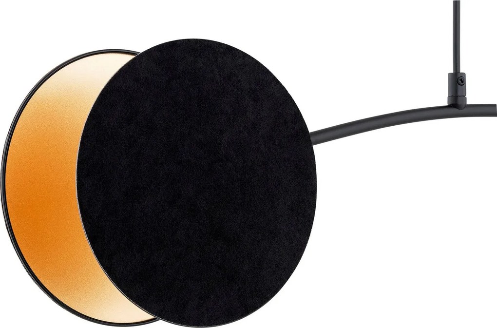 Lampadario a Sospensione MOTIF 2 In Acciaio e Tessuto 2xE14