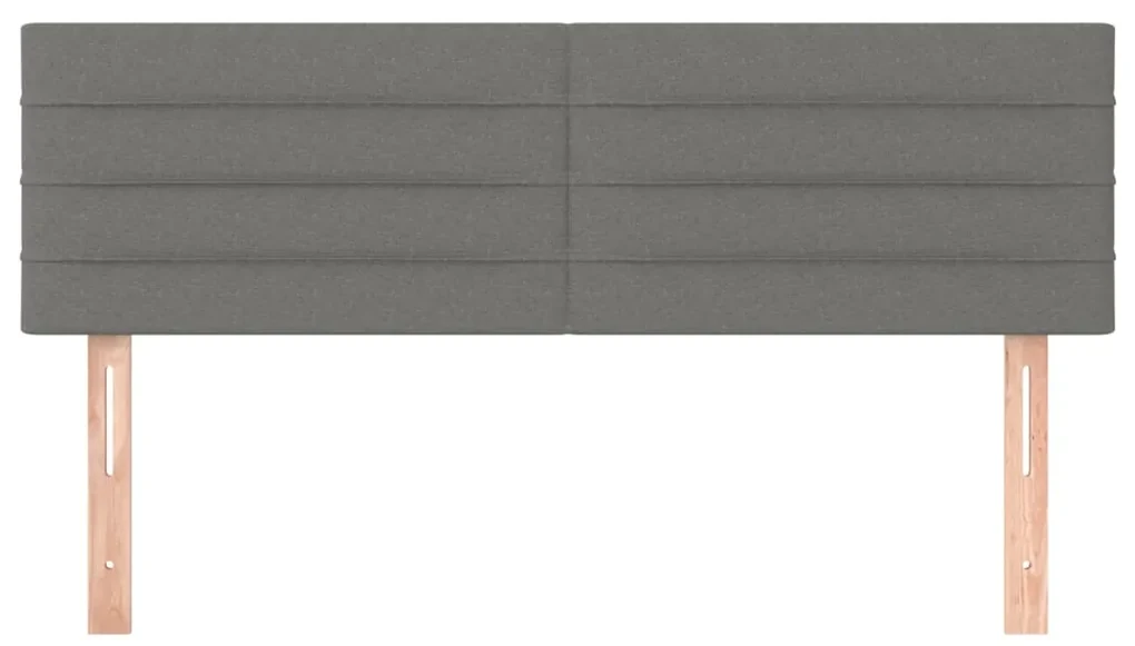 Testiere 2 pz grigio scuro 72x5x78/88 cm in tessuto