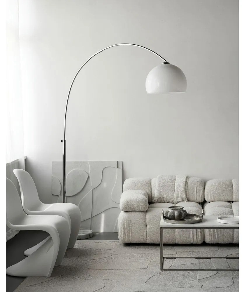 Tappeto in lana grigio chiaro 133x190 cm Morphic Botanica - Agnella