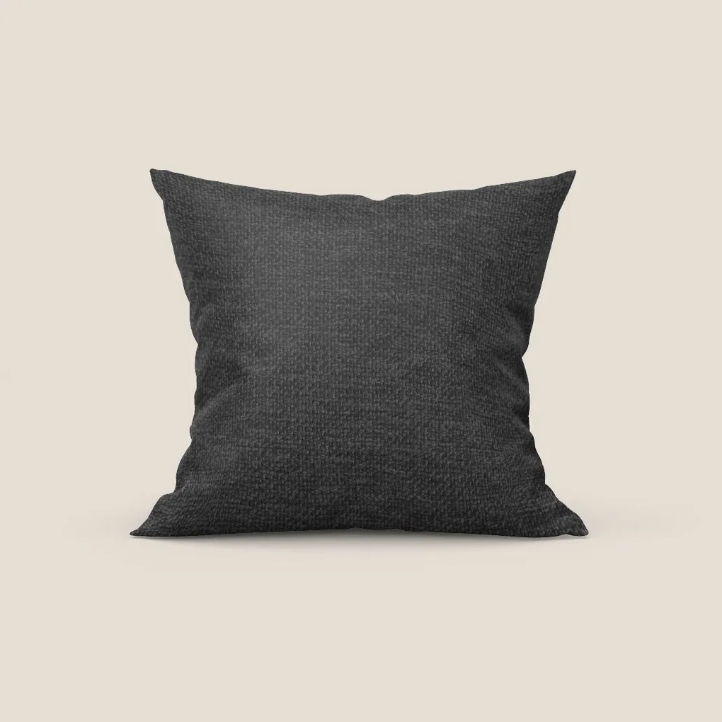 Tauro cuscino disponibile in diversi colori in tessuto misto cotone smacchiabile T18 nero