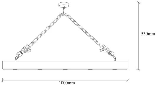 Lampadario su filo EREBOS 5xE27/100W/230V
