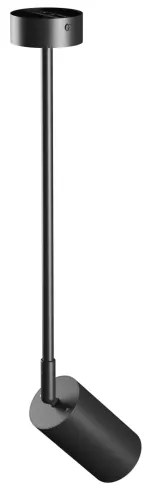 Lampadario a sospensione con supporto rigido VARIOSA 1xGU10/10W/230V nero