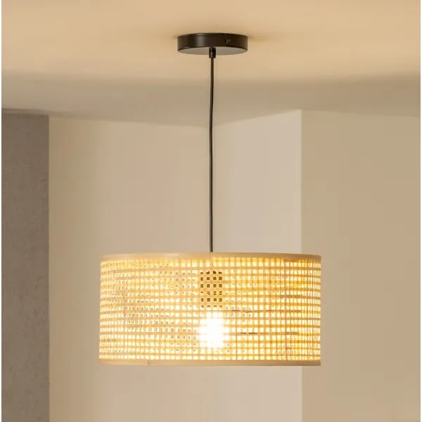 Brilagi - Lampadario LED a sospensione su cavo CERIA BOHO 1xE27/40W/230V Ø 40 cm bambù