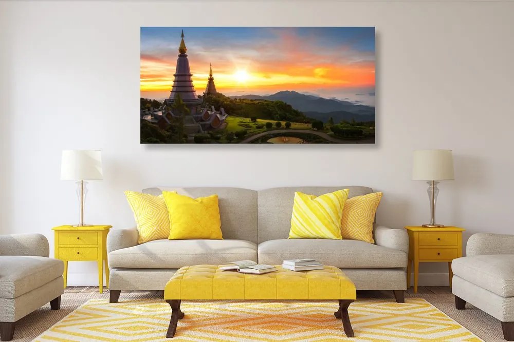 Stampa su tela – Alba mattutina in Thailandia