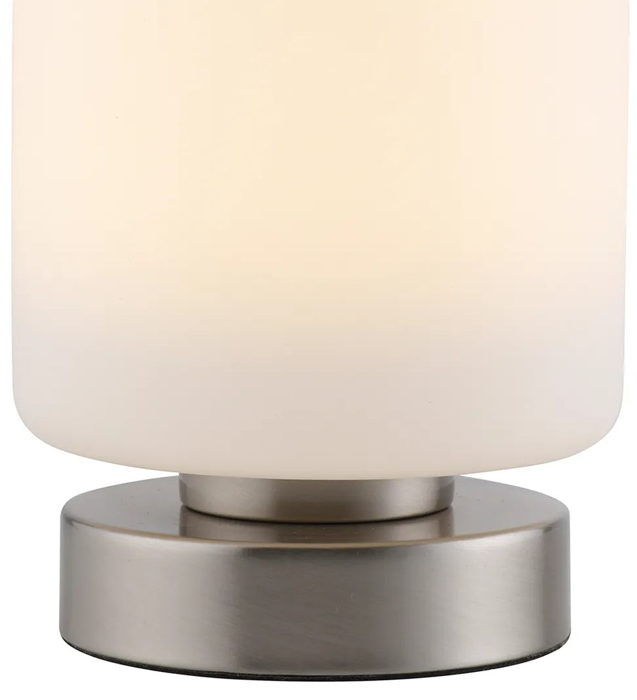 Lampada da tavolo in acciaio con LED dimmerabile a 3 livelli con touch - Mirko