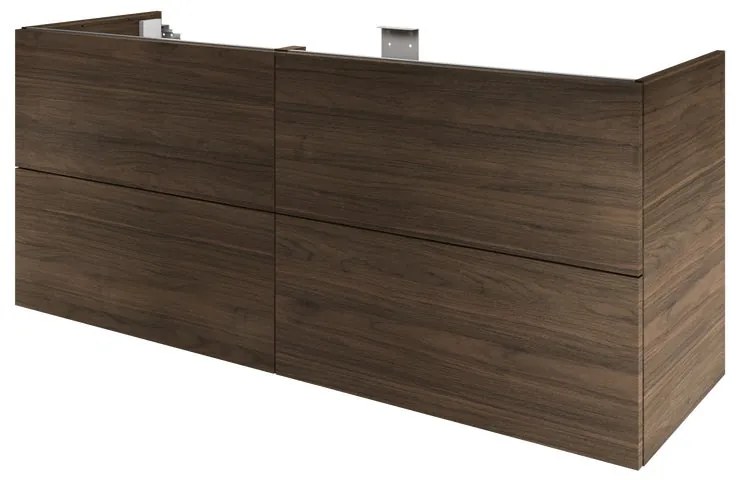 Mobile da bagno sotto lavabo SENSEA Neo lucido L 150 x H 64 x P 48 cm 4 cassetti, lavabo non incluso