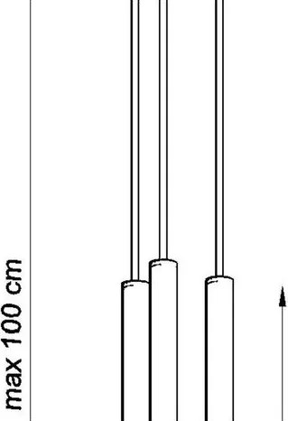 Lampadario bianco in metallo ø 20 cm Fideus – Sollux