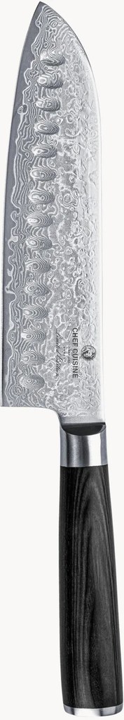 Coltello Santoku in acciaio damascato con manico in legno Pakkawood Limited Edition
