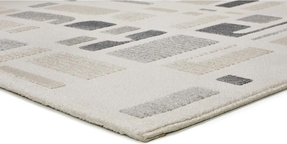 Tappeto grigio chiaro/avorio 160x230 cm Flora – Universal