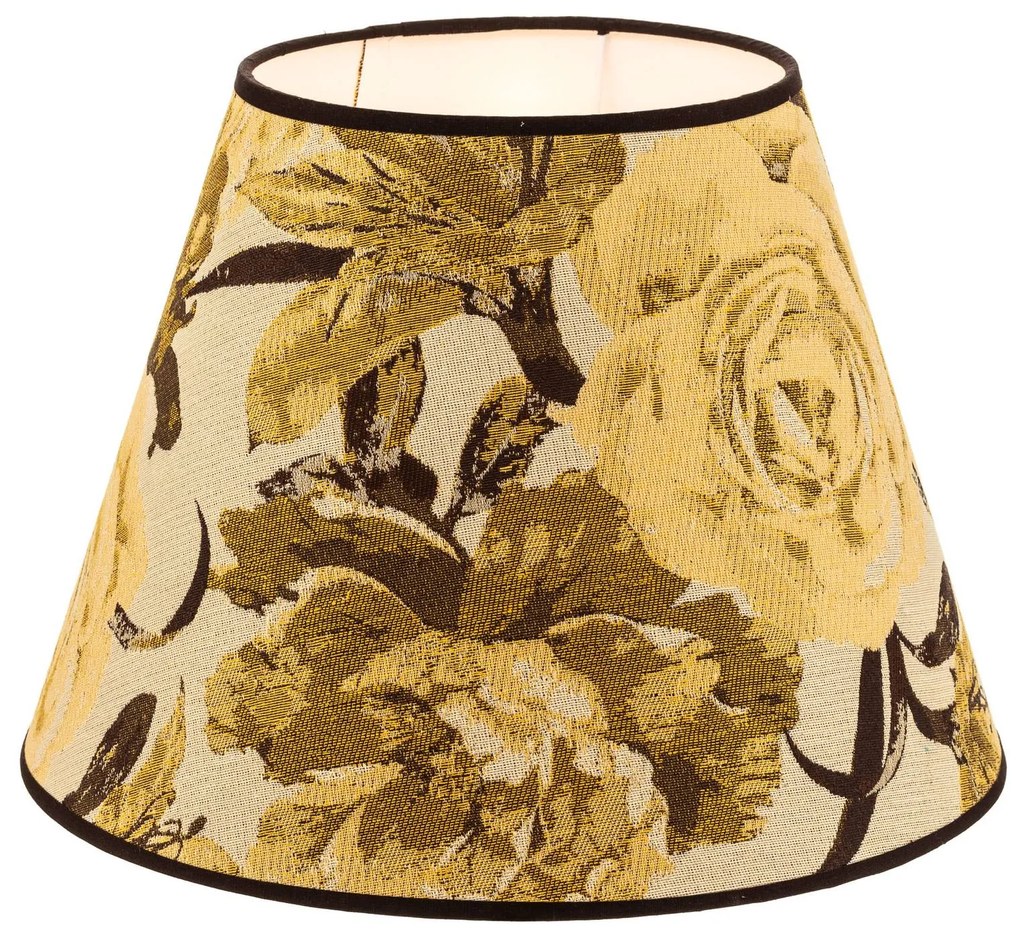 Duolla Paralume Sofia altezza 26 cm, motivo floreale giallo