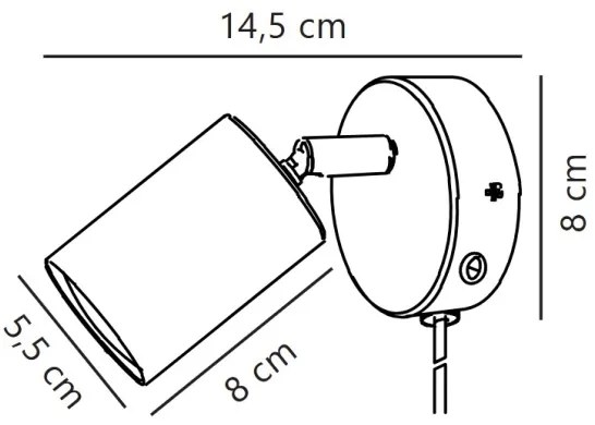 Nordlux - Faretto da parete EXPLORE 1xGU10/7W/230V bianco