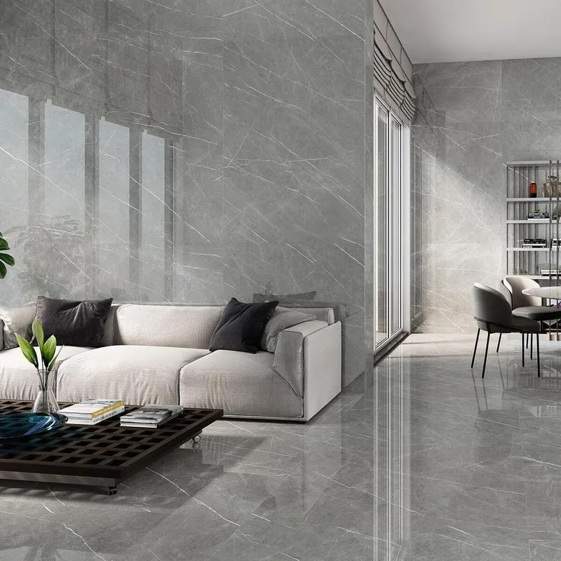 Piastrella da pavimento e rivestimento interno 120 x 120 cm Sp. 9 mm rettificato Eternal Dark in gres porcellanato grigio opaco traffico medio forte (pei 3/5) 1.44 mq