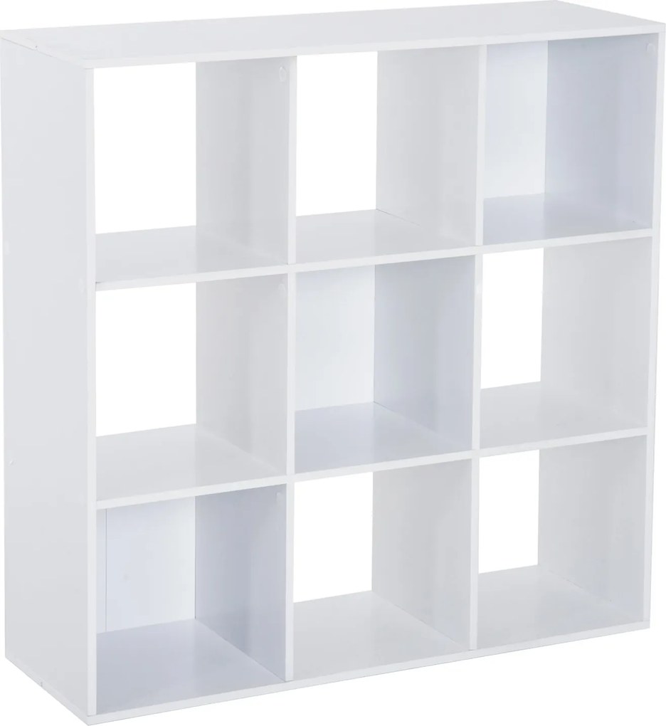 Libreria Moderna 6 Somparti in MDF 91x29,5x91 cm Bianco...