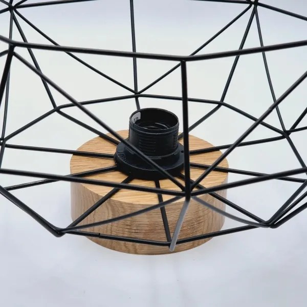 Brilagi - Plafoniera WOODY BASKET 1xE27/60W/230V rovere