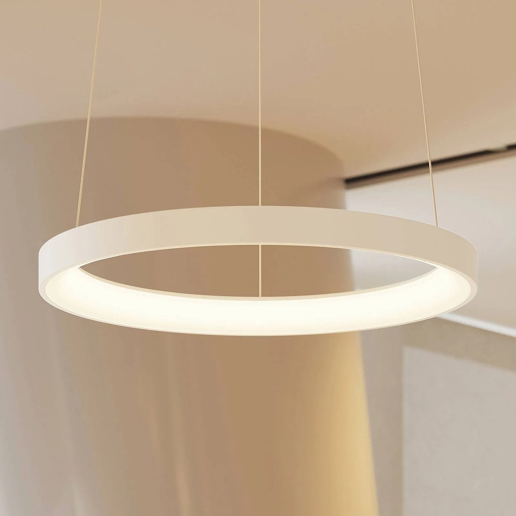 Arcchio Lampada LED a sospensione Vivy, Ø 58 cm, bianco, metallo