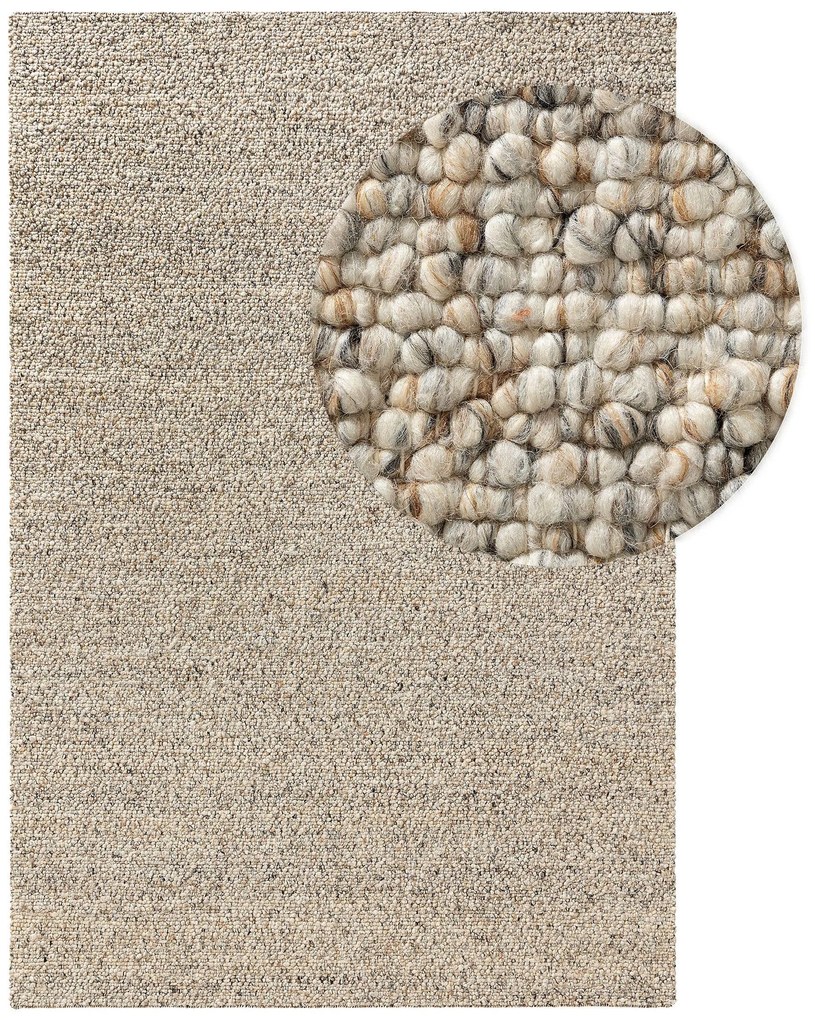 benuta Pure Tappeto di lana Patch Multicolor 120x170 cm - Tappeto fibra naturale