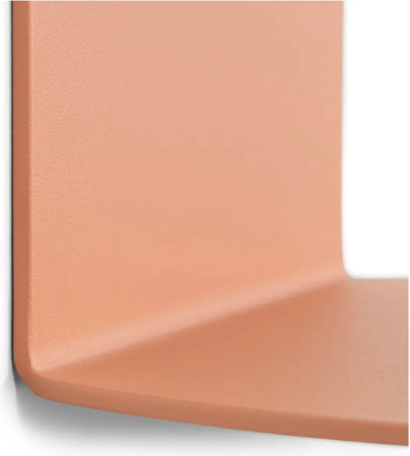 Mensola color salmone in metallo 30 cm Flex – Spinder Design