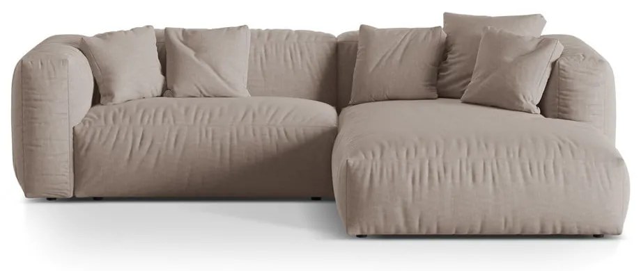 Divano angolare componibile beige (angolo destro) Martina - Micadoni Home