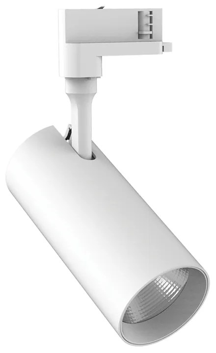 Proiettore Cilindrico Smile Alluminio Bianco Led 20W 4000K Cri80 24°