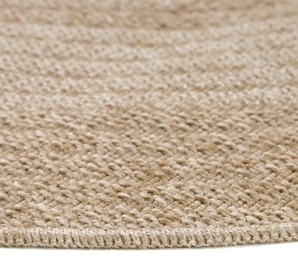 Tappeto tondo beige per esterni ø 120 cm Comilla - Ayyildiz Carpets