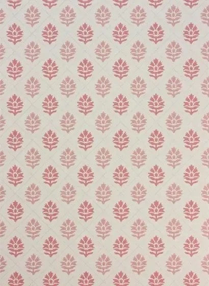 Nina Campbell Carta da parati Camille - Coral/ Pink