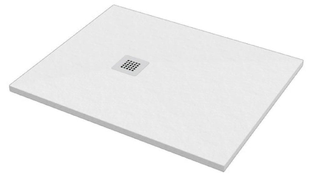 Piatto Doccia 70x100 Effetto Pietra Ercos "Stone" Bianco Opaco