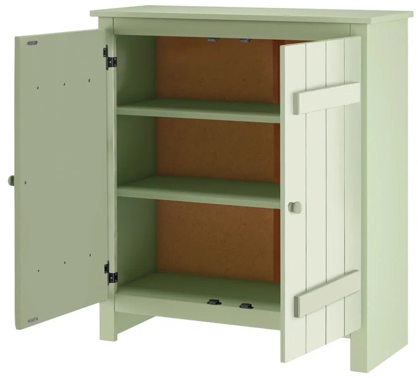 Madia in legno di pino verde chiaro 100x110 cm Bertram - Støraa