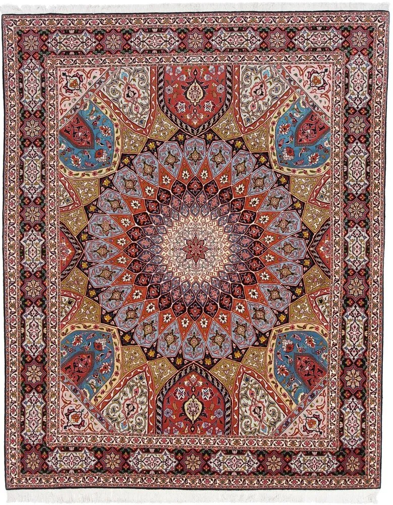 Tabriz Tappeto persiano 260x210 (Iran) Annodato A Mano
