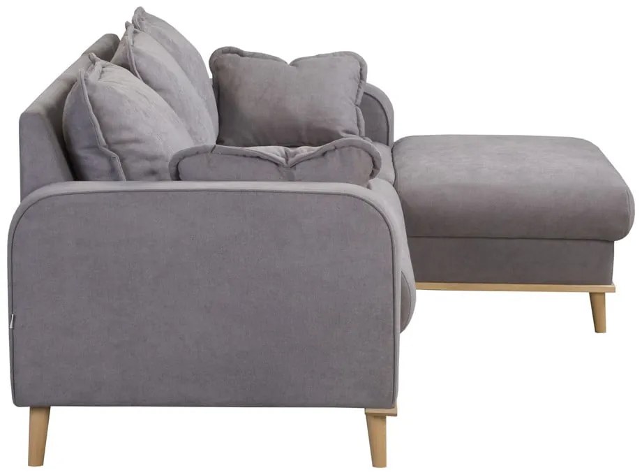 Divano angolare grigio (angolo destro) Beata - Ropez